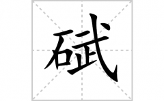 碔的笔顺笔画怎么写-解读汉字碔的笔画、拼音及成语组词